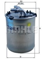 KL 778 filtru combustibil MAHLE 