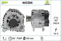 443304 Generator / Alternator VALEO 