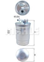 KL 554D filtru combustibil KNECHT 