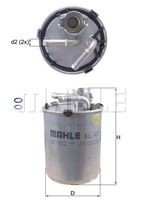 KL 497D filtru combustibil MAHLE 