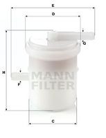 WK 42/81 filtru combustibil MANN-FILTER 