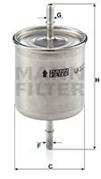 WK 822/2 filtru combustibil MANN-FILTER 