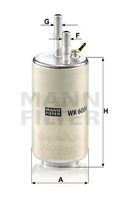 WK 6004 filtru combustibil MANN-FILTER 