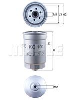 KC 101 filtru combustibil MAHLE 