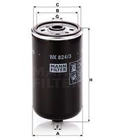 WK 824/3 filtru combustibil MANN-FILTER 