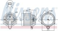 87568 Ventilator, habitaclu NISSENS 