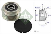 535 0034 10 Sistem roata libera, generator INA 