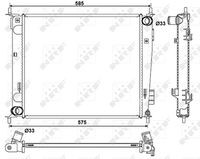 53057 Radiator, racire motor NRF 