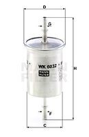 WK 6032 filtru combustibil MANN-FILTER 