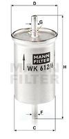 WK 612/6 filtru combustibil MANN-FILTER 