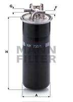 WK 735/1 filtru combustibil MANN-FILTER 