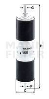 WK 6001 filtru combustibil MANN-FILTER 
