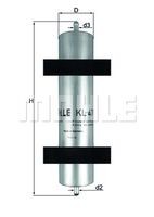 KL 478 filtru combustibil MAHLE 