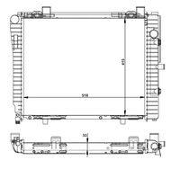 50593 Radiator, racire motor NRF 